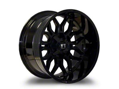 Full Throttle Off Road FT9 Gloss Black 8-Lug Wheel; 20x10; -24mm Offset (11-14 Sierra 2500 HD)