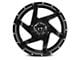 Full Throttle Off Road FT6052 Gloss Black Milled 8-Lug Wheel; 20x10; -24mm Offset (11-14 Sierra 3500 HD SRW)