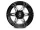 Full Throttle Off Road FT3 Gloss Black Machined 6-Lug Wheel; 20x12; -44mm Offset (07-13 Silverado 1500)