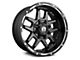 Full Throttle Off Road FT6 Satin Black Machined Undercut 6-Lug Wheel; 20x10; -24mm Offset (07-13 Silverado 1500)