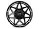 Full Throttle Off Road FT4 Satin Black Machined Undercut 8-Lug Wheel; 20x10; -24mm Offset (11-14 Silverado 3500 HD SRW)