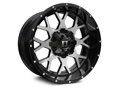 Full Throttle Off Road FT0151 Gloss Black Machined 6-Lug Wheel; 17x9; -12mm Offset (07-14 Tahoe)