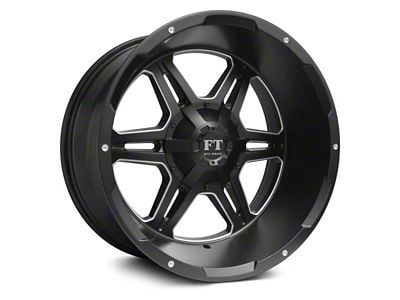 Full Throttle Off Road FT3 Satin Black Milled 6-Lug Wheel; 20x12; -44mm Offset (07-14 Tahoe)