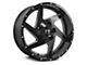 Full Throttle Off Road FT6052 Gloss Black Milled 8-Lug Wheel; 20x10; -24mm Offset (11-16 F-350 Super Duty SRW)