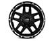 Full Throttle Off Road FT6 Satin Black Machined Undercut 6-Lug Wheel; 20x10; -24mm Offset (15-20 Yukon)