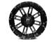 Full Throttle Off Road FT8033 Gloss Black Milled 8-Lug Wheel; 20x10; -24mm Offset (17-22 F-250 Super Duty)