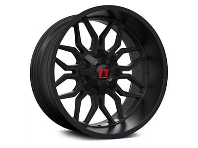 Full Throttle Off Road FT9 Satin Black 8-Lug Wheel; 20x10; -24mm Offset (17-22 F-250 Super Duty)