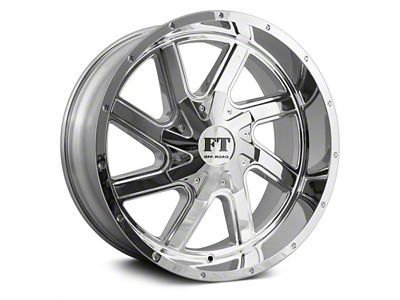 Full Throttle Off Road FT1 Chrome 6-Lug Wheel; 18x9; 0mm Offset (24-25 Ranger)