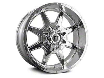 Full Throttle Off Road FT2 Chrome 6-Lug Wheel; 17x9; 0mm Offset (24-25 Ranger)