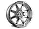 Full Throttle Off Road FT2 Chrome 6-Lug Wheel; 22x12; -44mm Offset (24-25 Ranger)