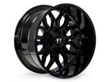 Full Throttle Off Road FT9 Gloss Black 6-Lug Wheel; 20x12; -44mm Offset (24-25 Ranger)