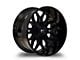 Full Throttle Off Road FT9 Gloss Black 6-Lug Wheel; 22x12; -44mm Offset (2024 Ranger)