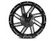 Full Throttle Off Road FT1 Gloss Black Machined 6-Lug Wheel; 17x9; 0mm Offset (91-96 Dakota)