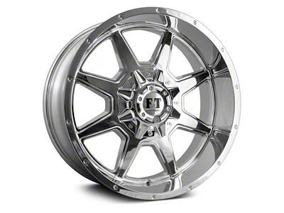 Full Throttle Off Road FT2 Chrome 5-Lug Wheel; 20x14; -76mm Offset (94-01 RAM 1500)