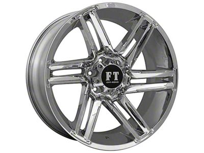 Full Throttle Off Road FT7 Chrome 5-Lug Wheel; 18x9; 0mm Offset (94-01 RAM 1500)