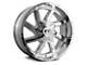 Full Throttle Off Road FT1 Chrome 6-Lug Wheel; 20x10; 0mm Offset (23-24 Canyon)