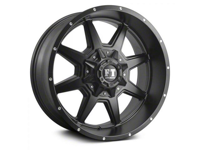 Full Throttle Off Road FT2 Satin Black 6-Lug Wheel; 20x10; -24mm Offset (23-24 Canyon)