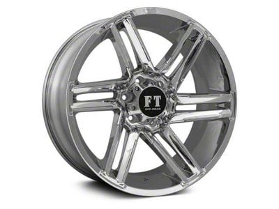 Full Throttle Off Road FT7 Chrome 6-Lug Wheel; 18x9; 0mm Offset (23-25 Canyon)