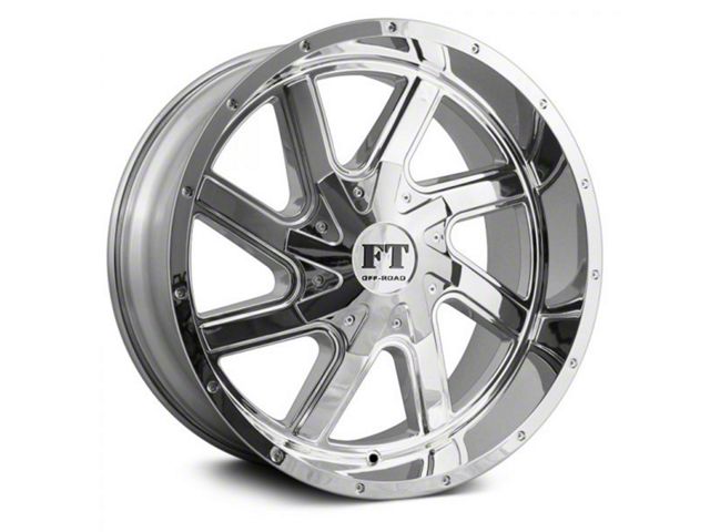 Full Throttle Off Road FT1 Chrome 6-Lug Wheel; 20x10; -24mm Offset (23-24 Colorado)