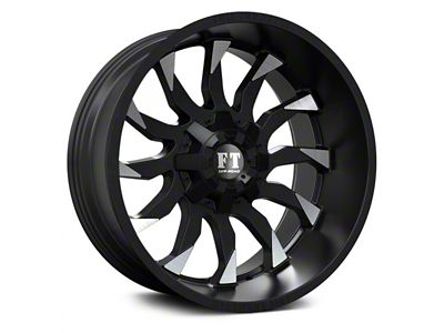 Full Throttle Off Road FT11 Gloss Black with Machine Edges 6-Lug Wheel; 20x10; -24mm Offset (23-25 Colorado)