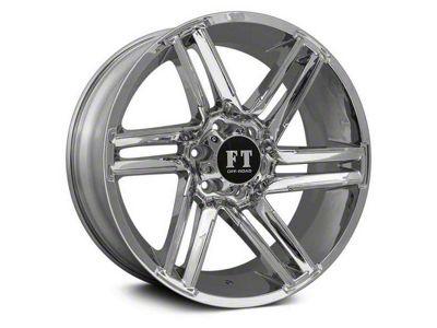 Full Throttle Off Road FT7 Chrome 6-Lug Wheel; 18x9; 0mm Offset (23-25 Colorado)