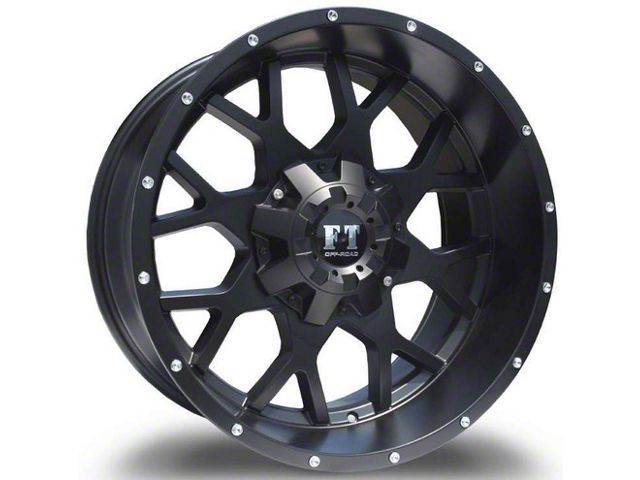 Full Throttle Off Road FT0151 Gloss Black 5-Lug Wheel; 17x9; -12mm Offset (05-11 Dakota)