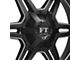 Full Throttle Off Road FT3 Satin Black Milled 6-Lug Wheel; 20x12; -44mm Offset (21-25 F-150)