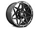 Full Throttle Off Road FT4 Satin Black Machined Undercut 8-Lug Wheel; 20x10; -24mm Offset (23-24 F-350 Super Duty SRW)