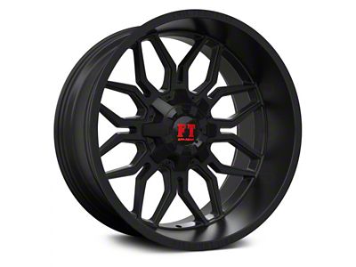 Full Throttle Off Road FT9 Satin Black 8-Lug Wheel; 20x10; -24mm Offset (20-25 Sierra 2500 HD)