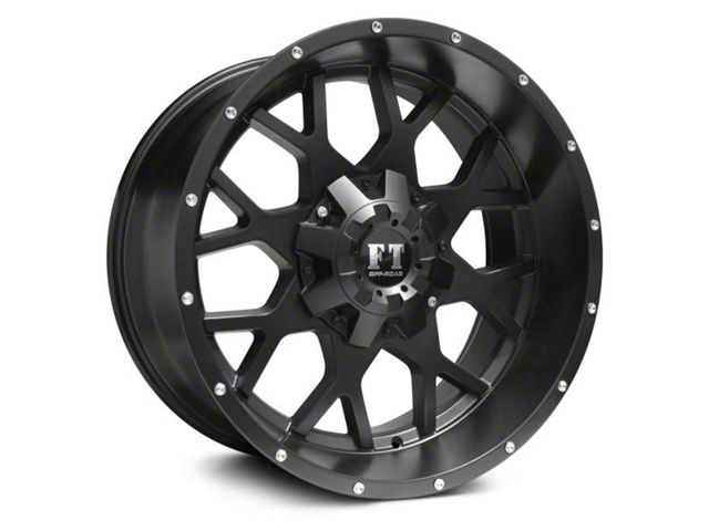 Full Throttle Off Road FT0151 Satin Black 6-Lug Wheel; 18x9; -12mm Offset (19-24 Silverado 1500)