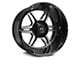 Full Throttle Off Road FT3 Gloss Black Machined 6-Lug Wheel; 20x12; -44mm Offset (19-25 Silverado 1500)