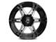 Full Throttle Off Road FT3 Gloss Black Machined 6-Lug Wheel; 20x12; -44mm Offset (19-25 Silverado 1500)