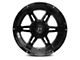 Full Throttle Off Road FT3 Gloss Black Milled 6-Lug Wheel; 20x12; -44mm Offset (19-25 Silverado 1500)