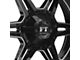 Full Throttle Off Road FT3 Gloss Black Milled 6-Lug Wheel; 20x12; -44mm Offset (19-25 Silverado 1500)