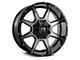 Full Throttle Off Road FT2 Gloss Black Machined 8-Lug Wheel; 20x10; -24mm Offset (20-24 Silverado 2500 HD)