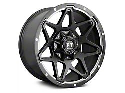 Full Throttle Off Road FT4 Satin Black Machined Undercut 6-Lug Wheel; 20x10; -24mm Offset (21-24 Yukon)