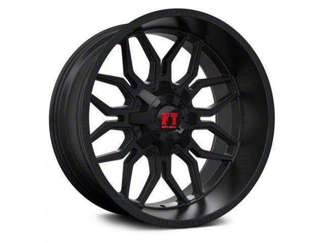 Full Throttle Off Road FT9 Satin Black 6-Lug Wheel; 22x12; -44mm Offset (04-08 F-150)