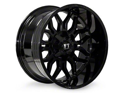 Full Throttle Off Road FT9 Gloss Black 6-Lug Wheel; 20x10; -24mm Offset (07-13 Silverado 1500)