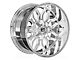 Full Throttle Off Road FT9 Chrome 6-Lug Wheel; 22x12; -44mm Offset (14-18 Silverado 1500)