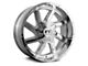 Full Throttle Off Road FT1 Chrome 6-Lug Wheel; 17x9; 0mm Offset (97-04 Dakota)