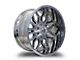 Full Throttle Off Road FT9 Chrome 6-Lug Wheel; 20x10; -24mm Offset (19-24 Sierra 1500)