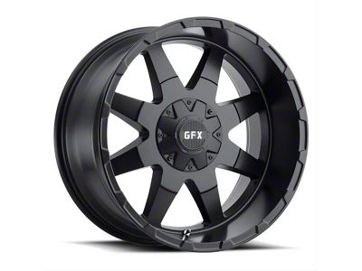 G-FX TR-12 Matte Black 8-Lug Wheel; 17x9; 12mm Offset (01-06 Sierra 2500 HD)