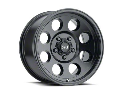 G-FX TR-16 Matte Black 8-Lug Wheel; 16x8.5; -6mm Offset (01-06 Sierra 2500 HD)