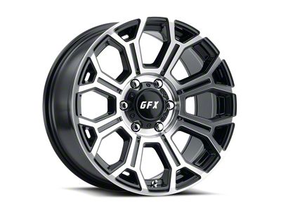 G-FX TR-19 Gloss Black Machined 8-Lug Wheel; 18x9; 12mm Offset (03-09 RAM 3500 SRW)