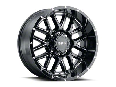 G-FX TM-5 Gloss Black Milled 6-Lug Wheel; 18x9; 12mm Offset (04-08 F-150)