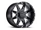 G-FX TR-12 Gloss Black Milled 6-Lug Wheel; 20x9; 0mm Offset (04-08 F-150)