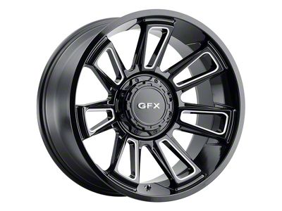 G-FX TR21 Gloss Black Milled 6-Lug Wheel; 18x9; 12mm Offset (04-08 F-150)