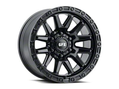 G-FX T26 Matte Black 6-Lug Wheel; 17x9; 12mm Offset (07-13 Sierra 1500)