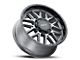 G-FX TM-5 Matte Gray with Matte Black Lip 6-Lug Wheel; 17x8.5; 0mm Offset (07-13 Sierra 1500)