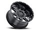 G-FX TR-12 Gloss Black Milled 6-Lug Wheel; 17x9; 12mm Offset (07-13 Sierra 1500)